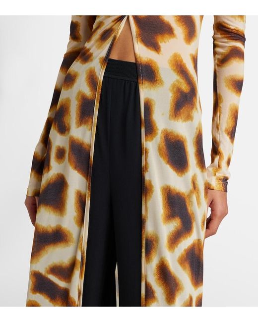 Christopher Esber Metallic Printed Jersey Top