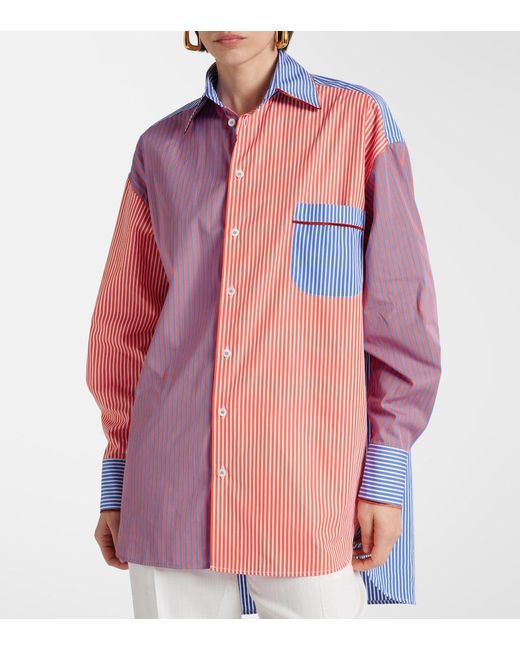 Etro Pink Striped Cotton Shirt