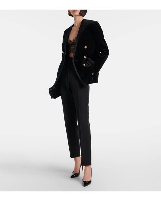 Blazé Milano Black Jealousy Sunset Velvet Blazer