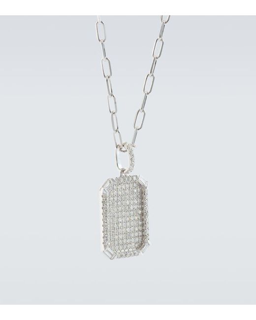 SHAY Halskette ID aus 18kt Weissgold mit Diamanten in White für Herren