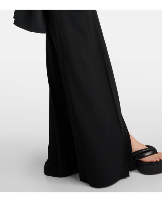 Dries Van Noten Black Wool-blend Maxi Skirt