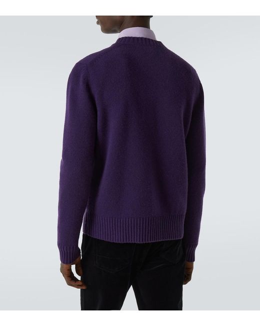 Tom Ford Blue Cashmere Sweater for men