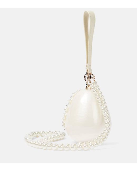 Simone Rocha White Verzierte Clutch Faberge Egg Mini