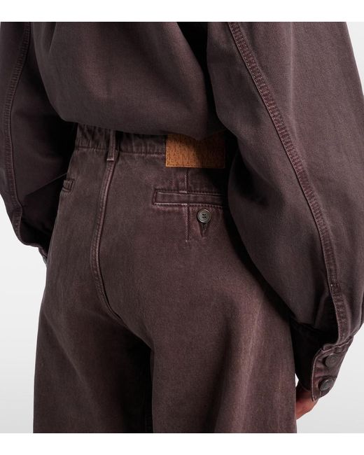 Magda Butrym Brown High-Rise Jeans