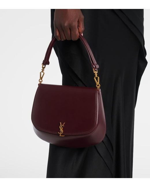 Borsa A Spalla Voltaire Medium di Saint Laurent in Purple