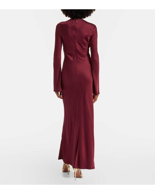 ROTATE BIRGER CHRISTENSEN Red Robe Signe Aus Satin