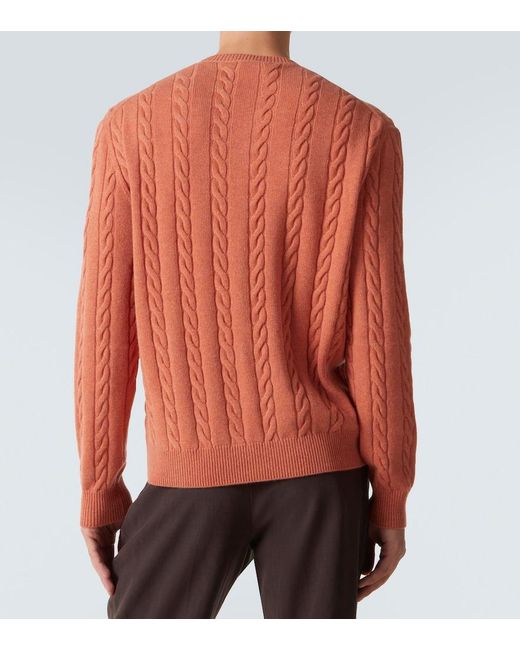 Pullover Cedar di Loro Piana in Orange da Uomo