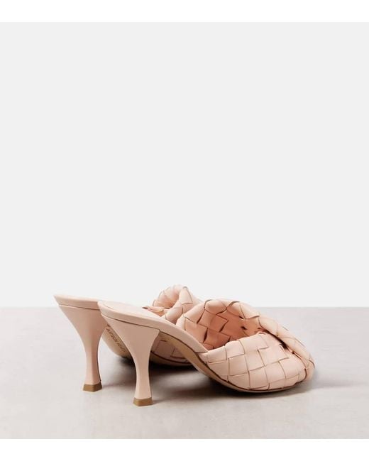 Mules Blink 80 di Bottega Veneta in Pink