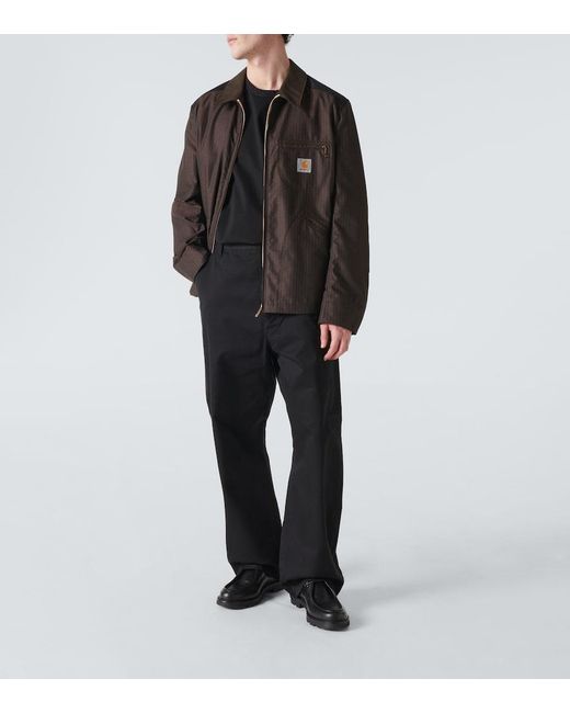 Junya Watanabe Black X Carhartt Striped Jacket for men