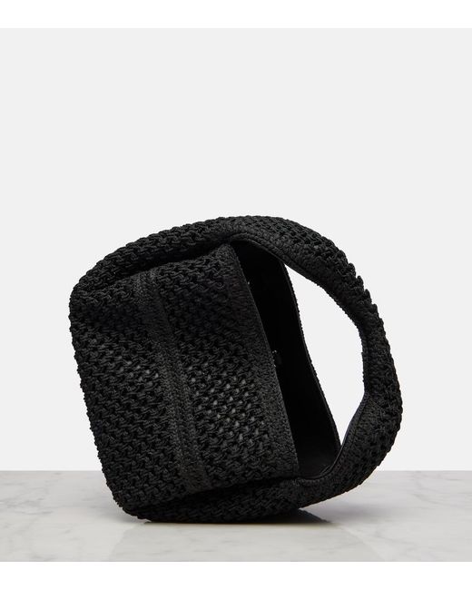 Totême  Black Tote Bag Aus Haekelstrick