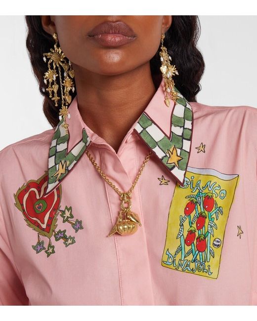 ALÉMAIS Metallic Charm Chain Necklace