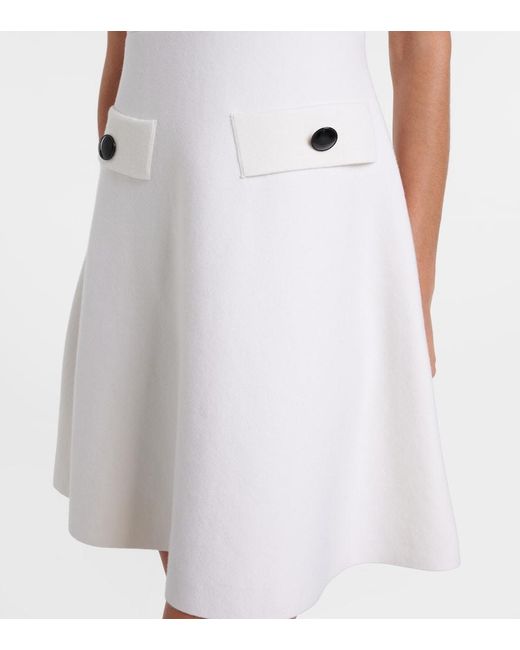 Dorothee Schumacher White Sharp Ambition Wool-Blend Minidress