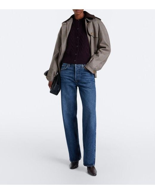 Polo Ralph Lauren Blue Cable-Knit Wool And Cashmere Cardigan