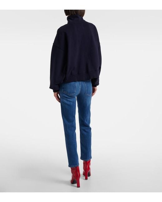 Citizens of Humanity Blue Mirelle Cotton Fleece Sweatshirt