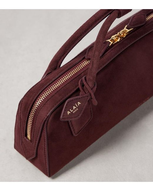 Alaïa Purple Le Teckel Suede Clutch