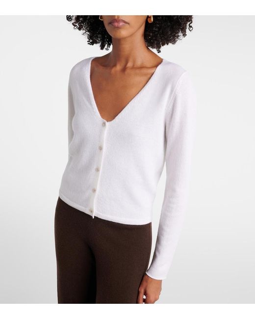 Jardin Des Orangers White Cashmere Cardigan