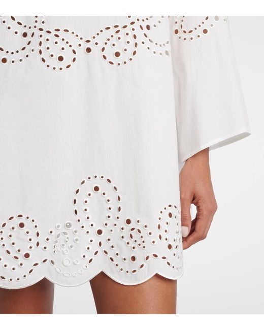 Jonathan Simkhai White Sarina Broderie Anglaise Minidress