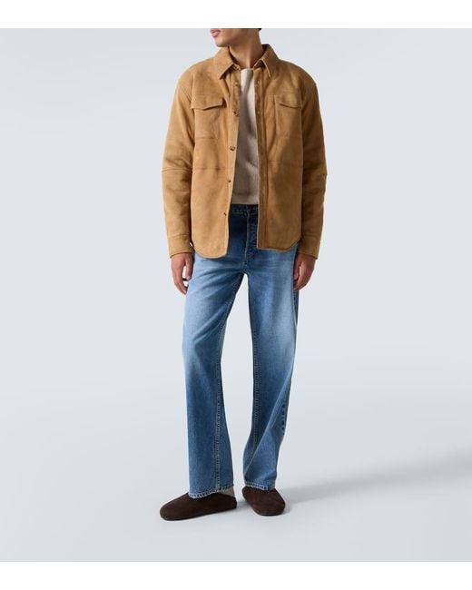 Chaqueta Bento De Ante Con Borrego The Row de hombre de color Brown