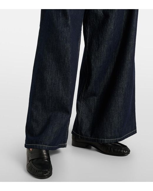 Max Mara Blue Max Mara High-Rise Wide-Leg Pants