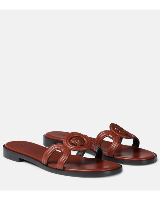 Versace Brown Medusa '95 Slides Sandals