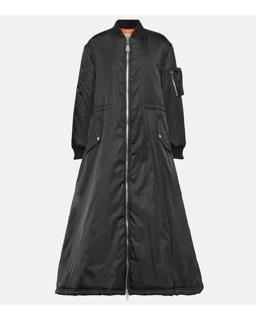 Gucci Black Wattierter Mantel