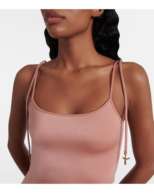 Chloé Pink Jersey Swimsuit