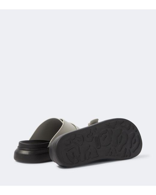 McQueen Gray Hybrid Slides for men