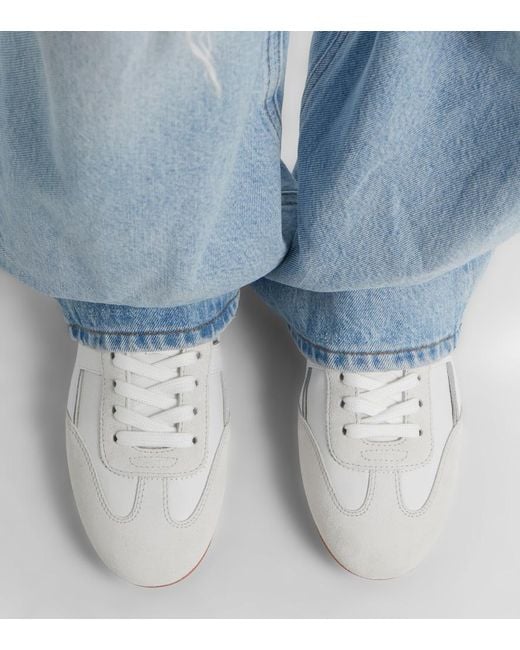 Hogan White Olympia Leather Sneakers