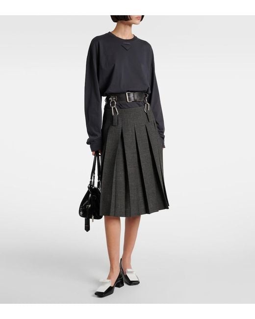 Prada Black Leather Pumps