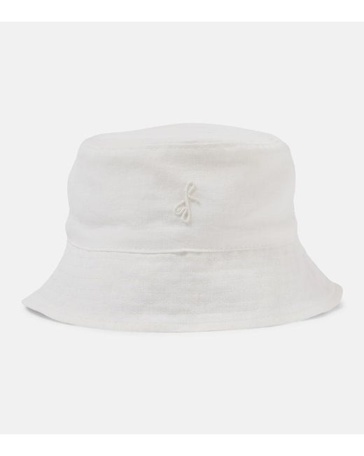 Sombrero de pescador de lino Ruslan Baginskiy de color White