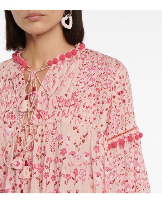 Poupette Pink Clara Floral Blouse