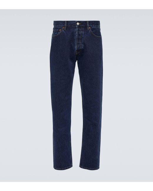 Thom Sweeney Blue Mid-rise Straight Jeans for men