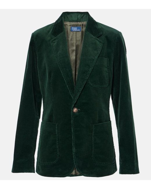 Polo Ralph Lauren Green Cotton Corduroy Blazer