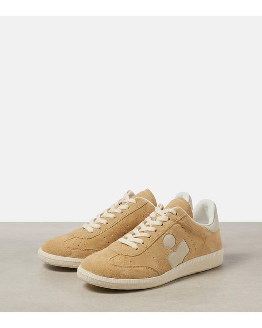 Isabel Marant Natural 'Bryce' Suede Sneakers