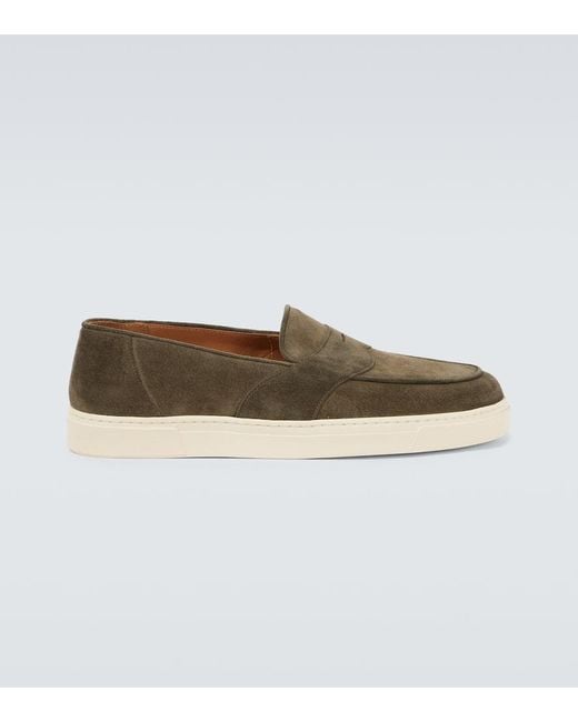 George Cleverley Brown Joey Ii Suede Loafers for men