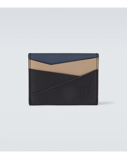 Loewe Kartenetui Puzzle Aus Leder in Blue für Herren
