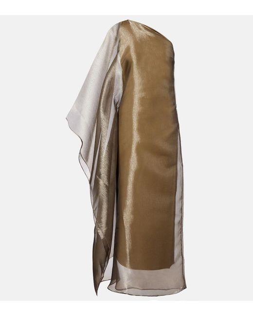 ‎Taller Marmo Natural Betsy One-Shoulder Fil Coupe Maxi Dress