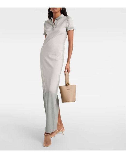 Loewe Natural Pebble Mini Leather Bucket Bag