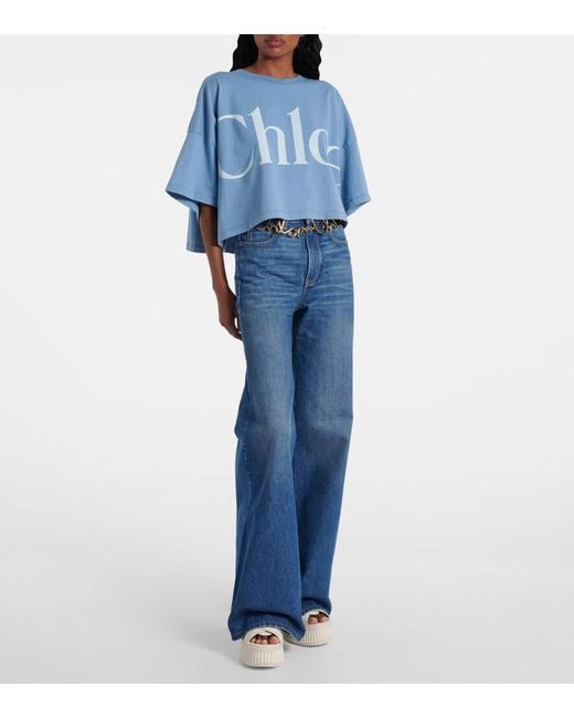 Chloé Natural Nama 80 Leather Platform Sandals
