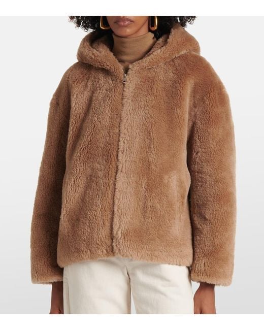 Yves Salomon Brown Wool Jacket