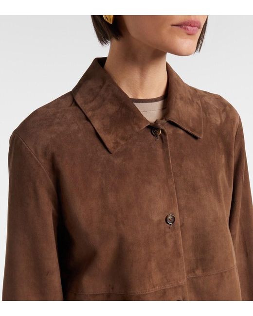 Max Mara Brown Suede Jacket