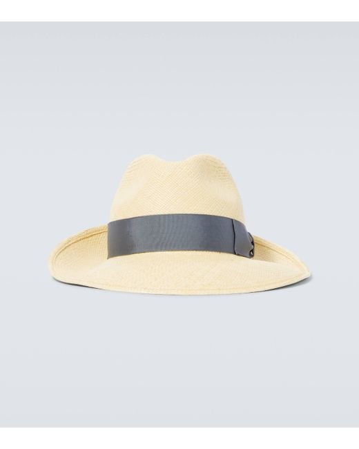 Borsalino Natural Amedeo Straw Panama Hat for men