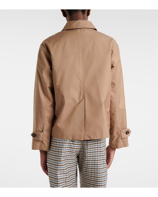 Max Mara Brown Bambola Cotton-Blend Twill Jacket