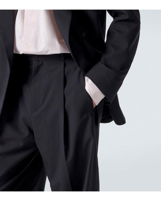 The Row Blue Thom Wool Wide-Leg Pants for men