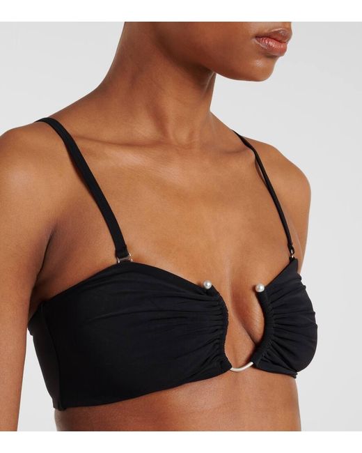 Christopher Esber Black Bikini-Oberteil Crecent