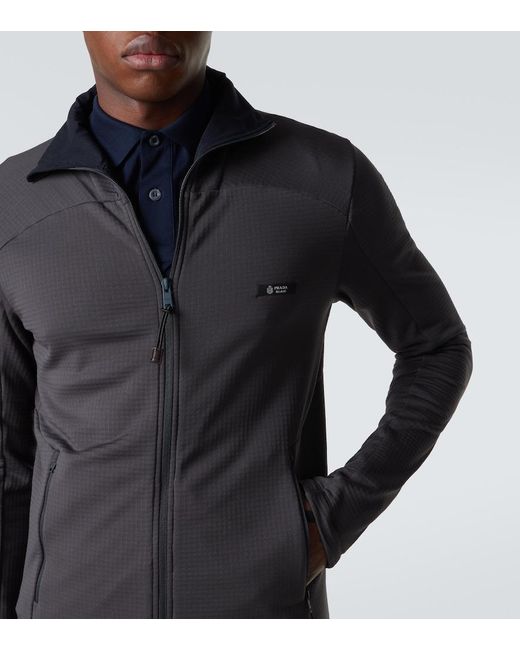 Prada Blue Logo Track Jacket for men