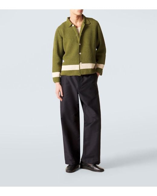 Camicia Marsh di Bode in Green da Uomo