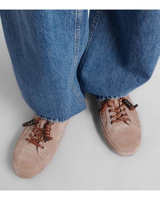 Tod's Brown Suede Sneakers
