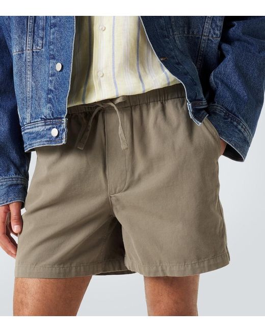 FRAME Natural Canvas Shorts for men