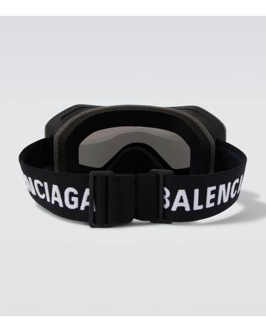 Balenciaga Gray Logo Ski Goggles for men